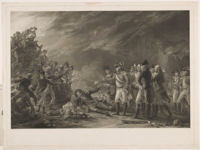 De uitval, gemaakt door het garnizoen van Gibraltar in de ochtend van 27 november 1781 door William Sharp