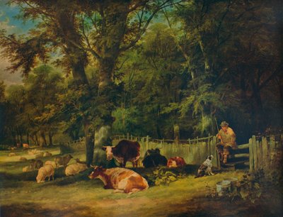 Een Schaduwrijk Hoekje, 1840 door William Shayer