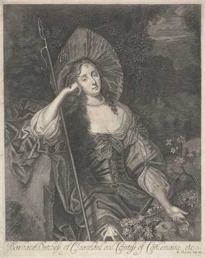 Barbara hertogin van Cleaveland als herderin door William Sherwin