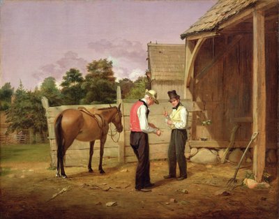 Onderhandelen voor een Paard, 1835 door William Sidney Mount