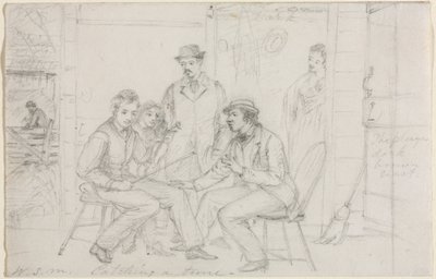 Een deuntje vangen, waarschijnlijk 1867 door William Sidney Mount