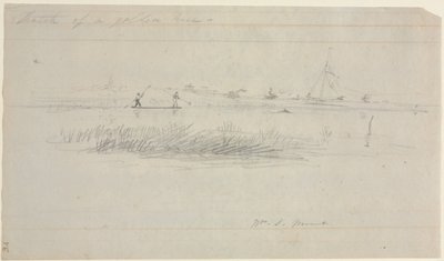 Paling Steken bij Setauket, Long Island, New York door William Sidney Mount
