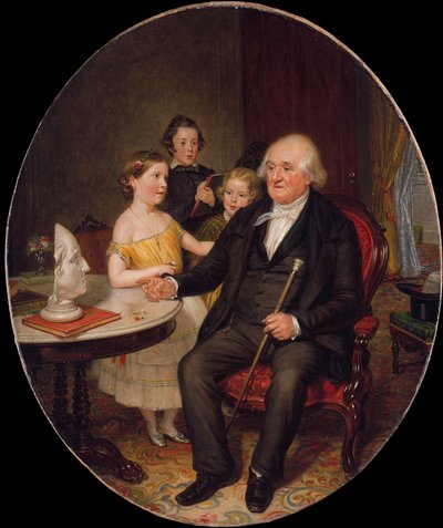 Het Verhaal van Overgrootvader over de Revolutie - Een Portret van Dominee Zachariah Greene door William Sidney Mount