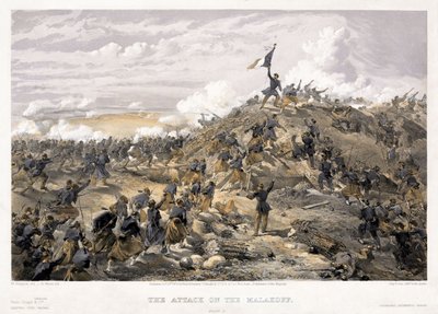 Aanval op de Malakoff-redoute op 7 september 1855, 1855 door William Crimea Simpson