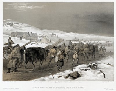 Britse troepen op weg naar Sebastopol, 1855 door William Crimea Simpson