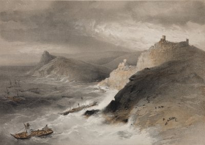 Storm in de Baai van Balaklava op 14 november 1854, 1855 door William Crimea Simpson
