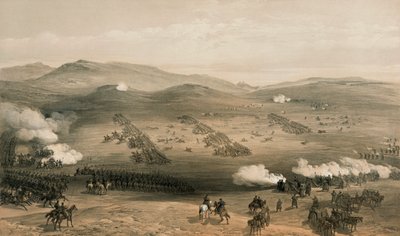 De Charge van de Lichte Brigade bij de Slag van Balaclava, 25 oktober 1854, 19e eeuw door William Crimea Simpson