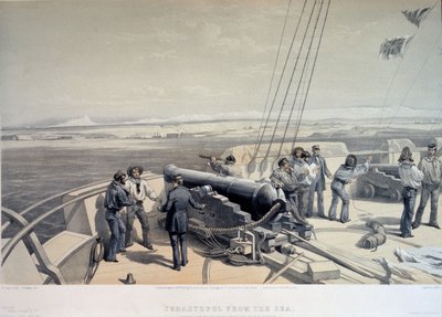 Uitzicht op Sebastopol vanaf de zee, 1855 door William Crimea Simpson
