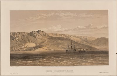 Uitzicht op het Vorontsov Paleis, 1855 door William Crimea Simpson