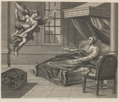 De Zieke Man en de Engel door William Skelton