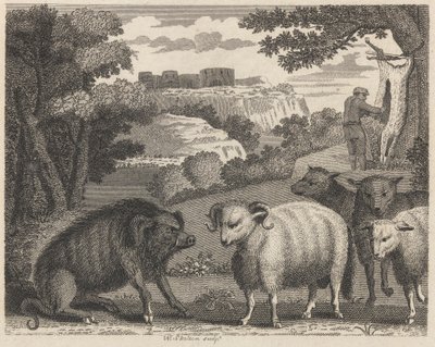 Het Wilde Zwijn en de Ram door William Skelton