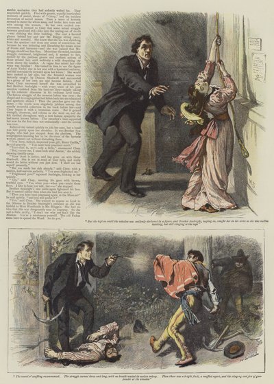 Illustratie voor Een episode van West Woodlands, door Bret Harte door William Small