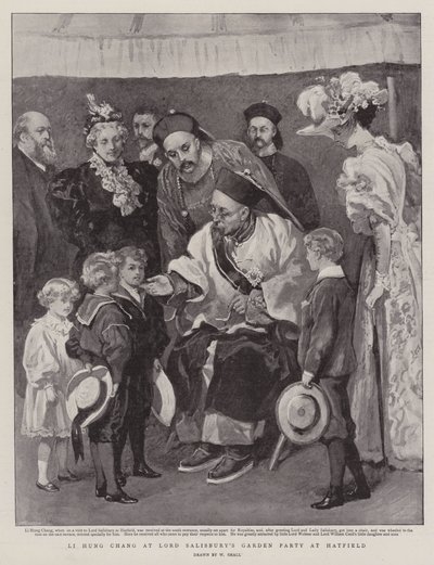 Li Hung Chang op het tuinfeest van Lord Salisbury in Hatfield door William Small