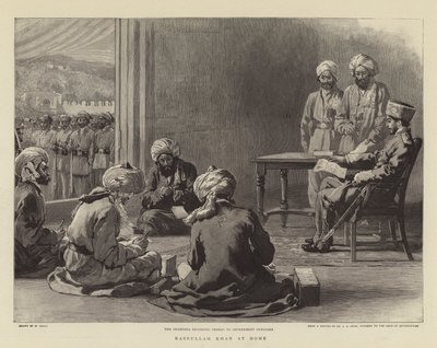 Nasrullah Khan Thuis door William Small