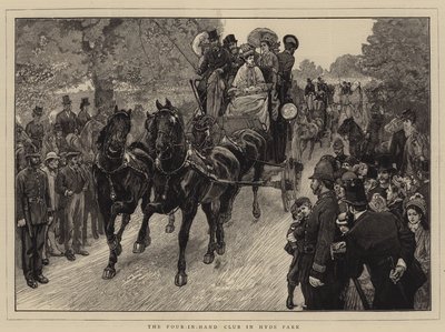 De Four-in-Hand Club in Hyde Park door William Small