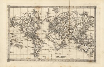 Kaart van de Wereld door William Smellie