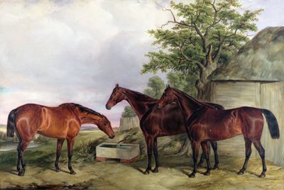 Jagers in een Landschap door William Snr. Luker