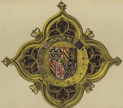 Karel de Stoute, hertog van Bourgondië, c. 1469-1476-7 (chromolitho) door William St John Hope