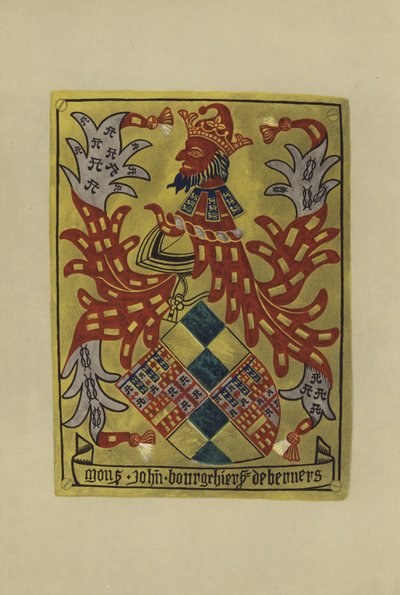 Sir John Bourchier, lord Berners, 1459-1474 (chromolitho) door William St John Hope