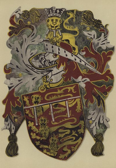 Sir John Mowbray, graaf van Surrey en Warenne, hertog van Norfolk en graaf maarschalk, 1472-1475-6 (chromolitho) door William St John Hope