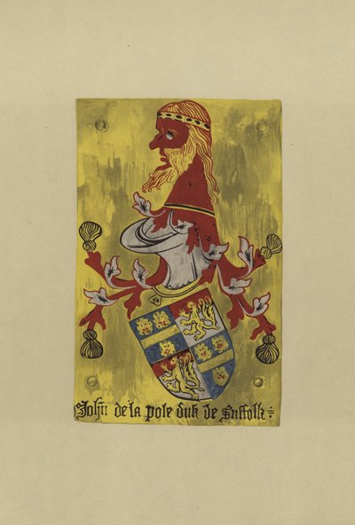 Sir John de la Pole, hertog van Suffolk, c. 1472-1491 (chromolitho) door William St John Hope