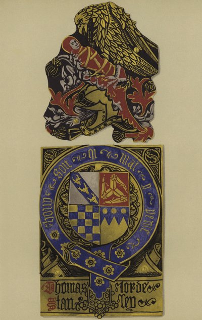 Sir Thomas Stanley, lord Stanley, graaf van Derby, 1483-1504 (chromolitho) door William St John Hope
