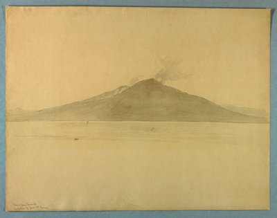 Studie van de Vesuvius vanuit Sorrento, Italië door William Stanley Haseltine