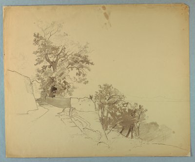 Studie van landschap door William Stanley Haseltine