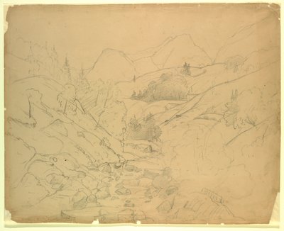 Studie van landschap door William Stanley Haseltine