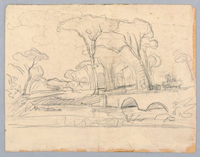 Studie van Landschap door William Stanley Haseltine