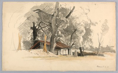 Studie van landschap, Baveno, Lago Maggiore, Italië door William Stanley Haseltine