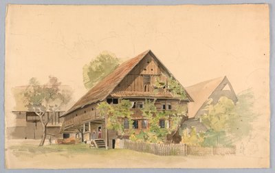 Studie van Landschap, Zwitserland door William Stanley Haseltine