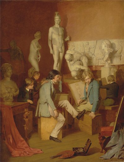 Interieur van een Academie: De Critici door William Stewart