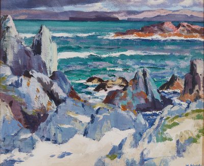 Uitzicht vanaf Skibo Castle door William Stewart MacGeorge