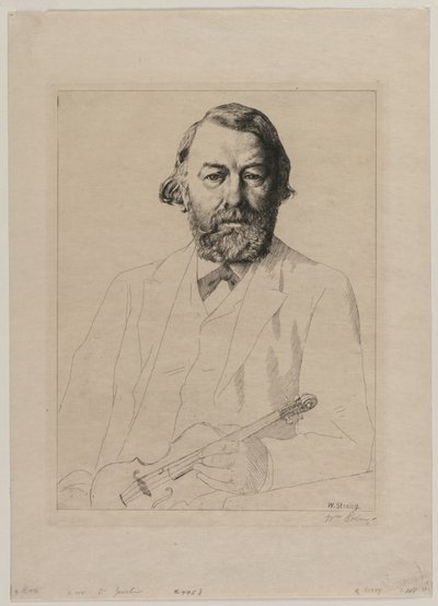 Dr. Joachim, 1887 door William Strang