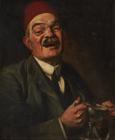 Lachende Man - Zelfportret door William Strang