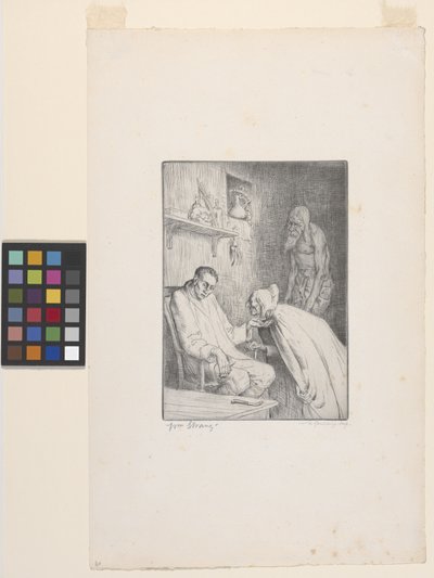 Man en heks door William Strang