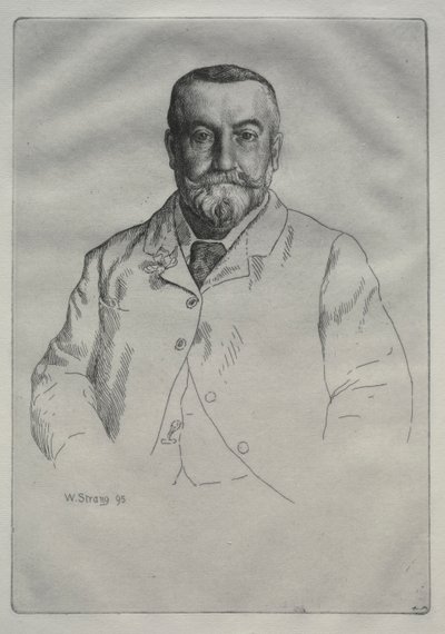 Portret van H. Cock door William Strang