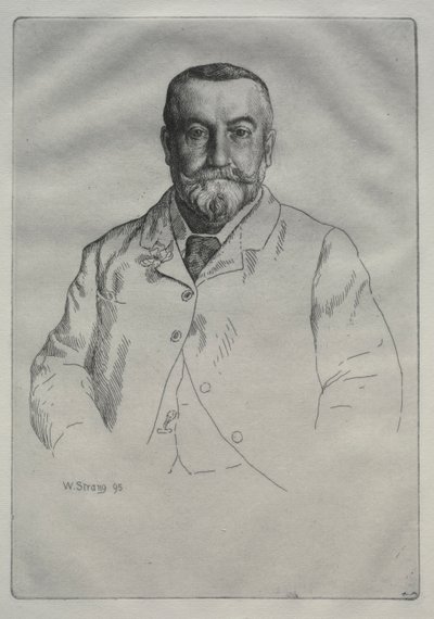 Portret van H. Cock door William Strang