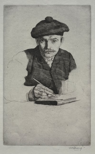 Zelfportret, 1885 door William Strang