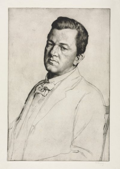 Sir Charles Holroyd, 1909 door William Strang