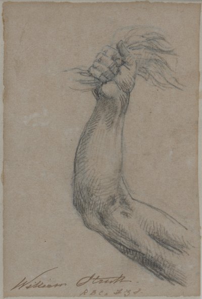 Studie voor een verloren schilderij van Hercules door William Strutt