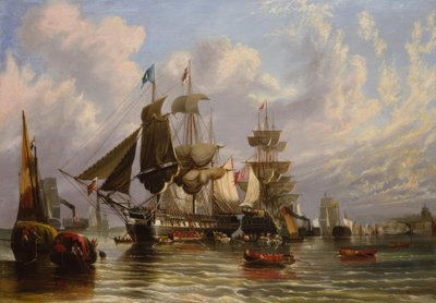 Krimoorlog, inscheping Engelse troepen, 1855 door William Stuart