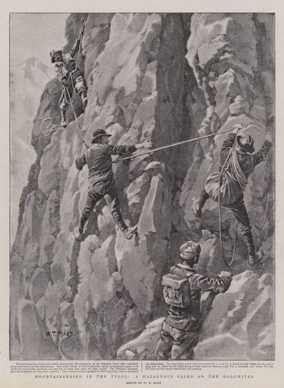 Bergbeklimmen in Tirol, een gevaarlijke klim op de Dolomieten door William T. Maud