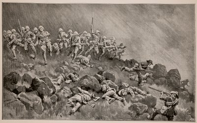 De grote aanval op Ladysmith: De Devons ruimen Wagon Hill door William T. Maud