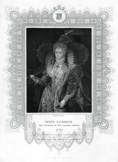 Elizabeth I van Engeland, 19e eeuw door William Thomas Fry