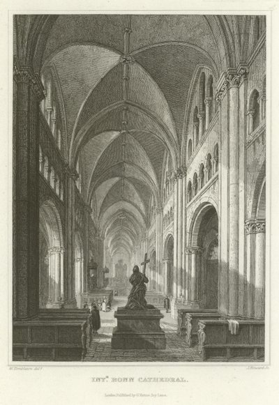 Interieur Bonn Kathedraal door William Tombleson
