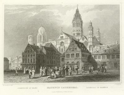 Kathedraal van Mainz door William Tombleson
