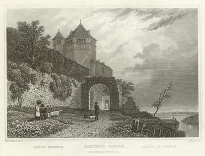 Kasteel Rheineck door William Tombleson