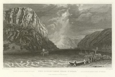 De Lurley Berg bij St Goar door William Tombleson